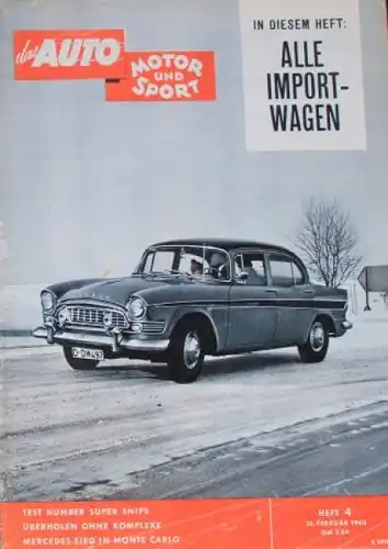 "Das Auto, Motor & Sport" Auto-Magazin 1960 (0728)