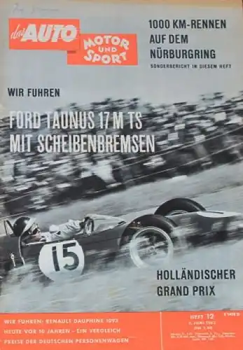 "Das Auto, Motor & Sport" Auto-Magazin 1962 (0734)