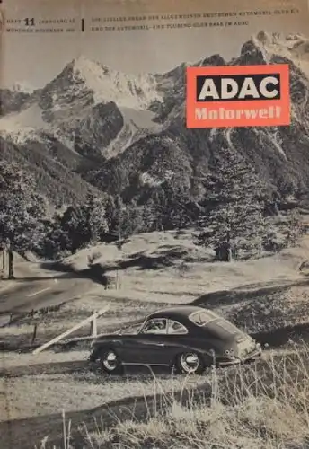 "ADAC Motorwelt" Automobilclub-Zeitschrift Porsche 1959 (0739)