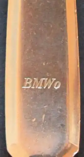 BMW Kantinengabel 1965 Roneusil Edelstahl mit Logo (0742)