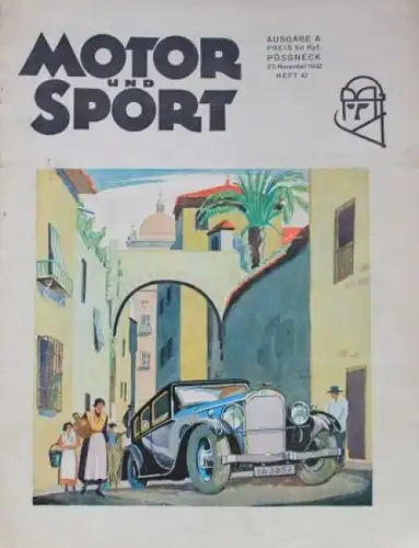"Motor & Sport" Motor-Zeitschrift Pössneck 1932 (0875)