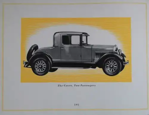 Dodge Four Modellprogramm 1927 Automobilprospekt (0994)