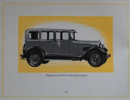 Dodge Four Modellprogramm 1927 Automobilprospekt (0994)