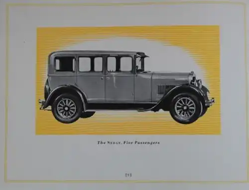Dodge Four Modellprogramm 1927 Automobilprospekt (0994)