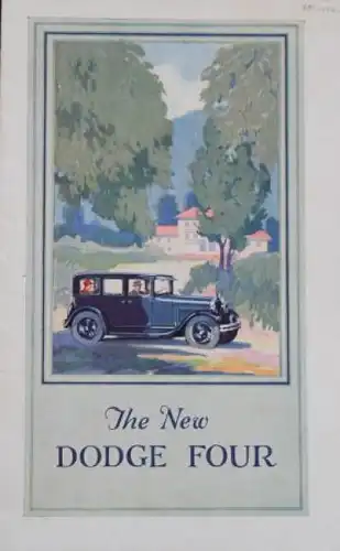 Dodge Four Modellprogramm 1928 Automobilprospekt (0999)