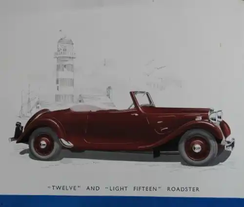Citroen 11 CV Traction Avant Modellprogramm 1939 Automobilprospekt (1484)