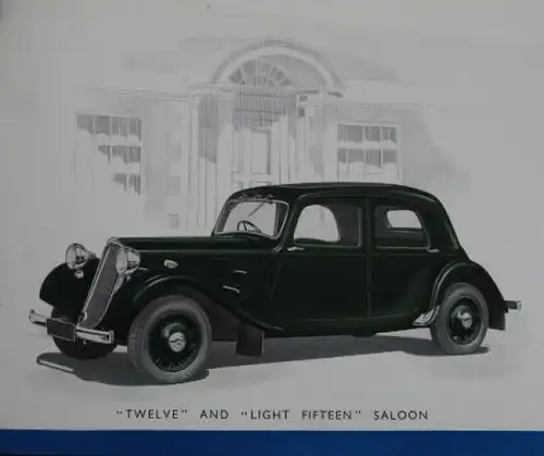 Citroen 11 CV Traction Avant Modellprogramm 1939 Automobilprospekt (1484)