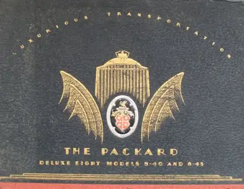 Packard Deluxe Eight Model 8-40 Modellprogramm 1928 Prunkkatalog (8271)