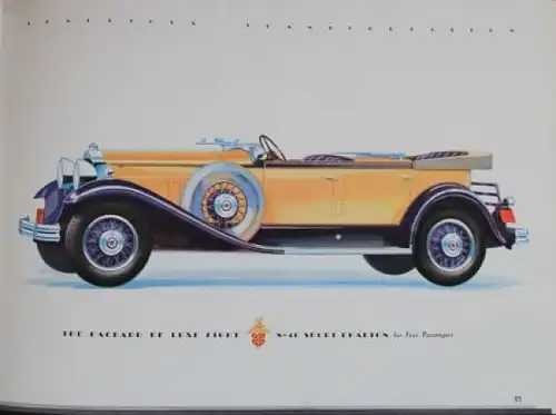 Packard Deluxe Eight Model 8-40 Modellprogramm 1928 Prunkkatalog (8271)