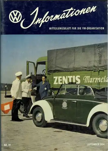 "Volkswagen Informationen" Mitteilungsblatt 1954 VW-Magazin (2176)