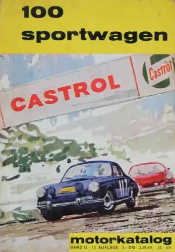 "Motorkatalog - 100 Sportwagen" Automobil-Jahrbuch 1965 (2478)