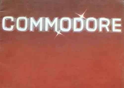 Opel Commodore Modellprogramm 1976 Automobilprospekt (2485)