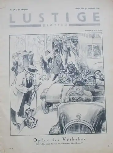 Eysler "Lustige Blätter" Gesellschafts-Magazin 1929 (2601)
