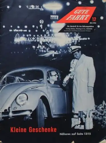 "Gute Fahrt" Volkswagen Zeitschrift 1954 (3252)