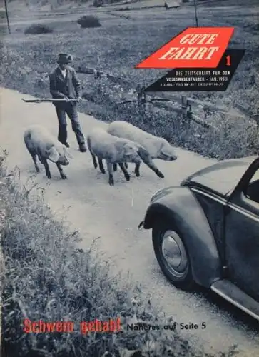 "Gute Fahrt" Volkswagen Zeitschrift 1953 (3282)
