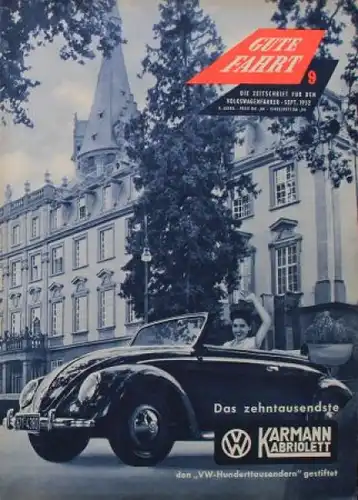 "Gute Fahrt" Volkswagen Zeitschrift 1952 (3289)