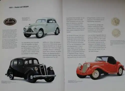 Skoda Modellprogramm  "Automobilova Historia" 1995 Automobilprospekt (3396)