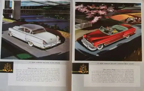 Chrysler New Yorker Deluxe 1954 Automobilprospekt (3402)