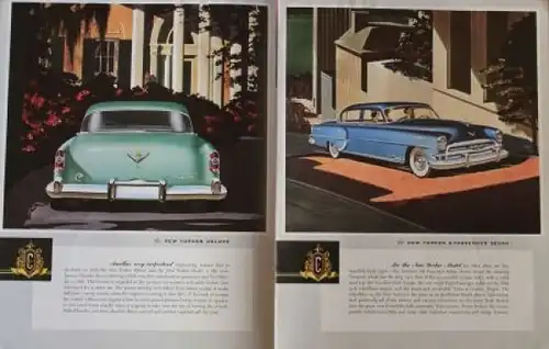 Chrysler New Yorker Deluxe 1954 Automobilprospekt (3402)