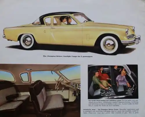 Studebaker Modellprogramm 1954 Automobilprospekt (3403)