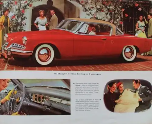 Studebaker Modellprogramm 1954 Automobilprospekt (3403)