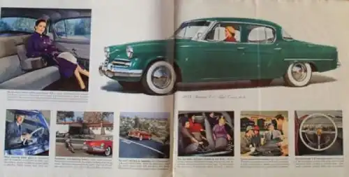 Studebaker Modellprogramm 1953 Automobilprospekt (3408)