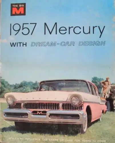 Ford Mercury Modellprogramm 1957 "Dream Car Design" Automobilprospekt (3410)
