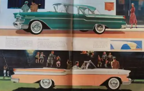 Ford Mercury Modellprogramm 1957 "Dream Car Design" Automobilprospekt (3410)