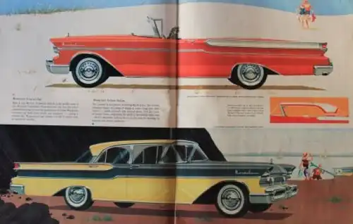 Ford Mercury Modellprogramm 1957 "Dream Car Design" Automobilprospekt (3410)