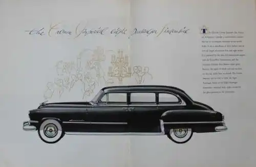 Chrysler Imperial Modellprogramm 1954 Automobilprospekt (3411)