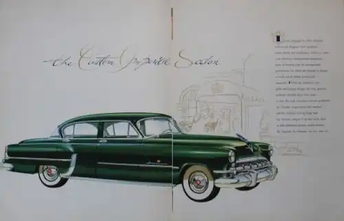 Chrysler Imperial Modellprogramm 1954 Automobilprospekt (3411)