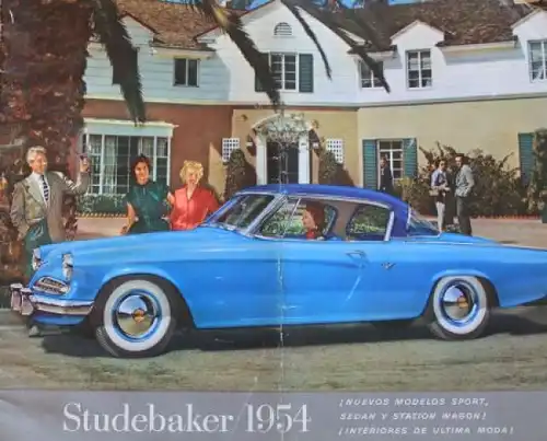 Studebaker Modellprogramm 1954 Automobilprospekt (3412)