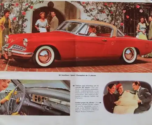 Studebaker Modellprogramm 1954 Automobilprospekt (3412)