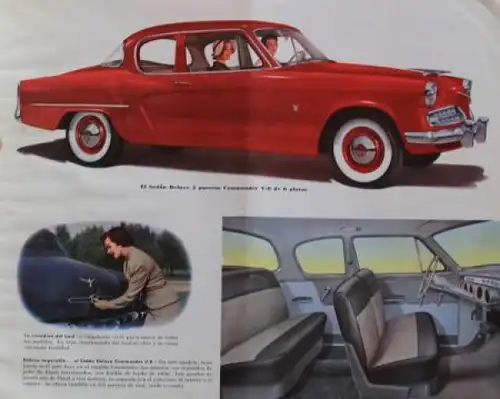 Studebaker Modellprogramm 1954 Automobilprospekt (3412)