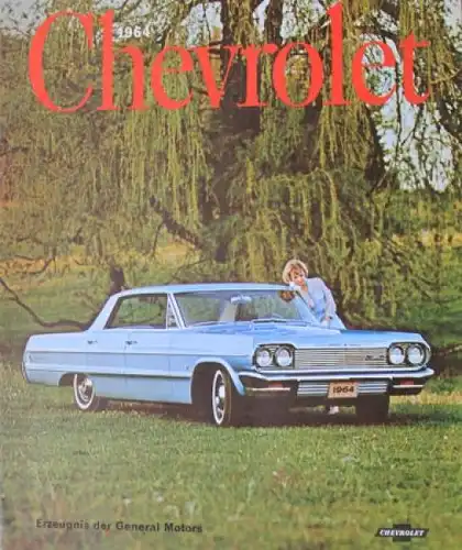 Chevrolet Modellprogramm 1964 Automobilprospekt (3406)