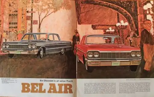 Chevrolet Modellprogramm 1964 Automobilprospekt (3406)