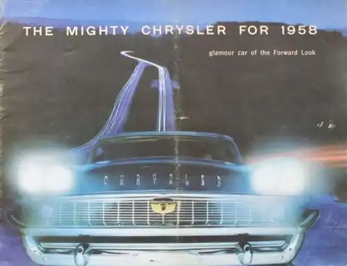 Chrysler Modellprogramm 1958 "Glamour Car of the forward look" Automobilprospekt (3407)
