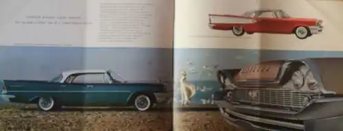 Chrysler Modellprogramm 1958 "Glamour Car of the forward look" Automobilprospekt (3407)