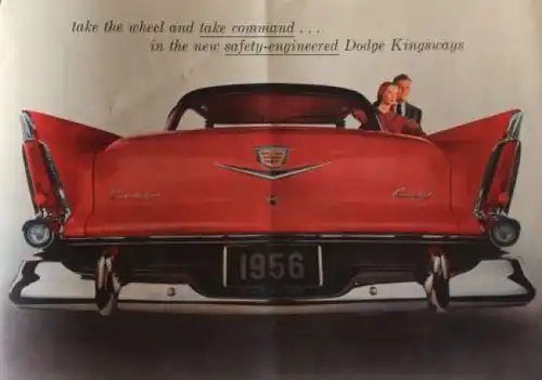 Dodge Kingsway Modellprogramm 1956 Automobilprospekt (3419)