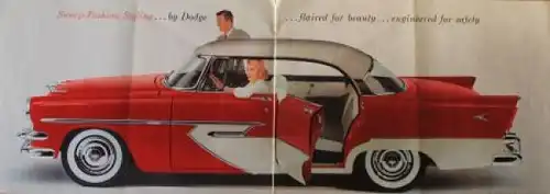 Dodge Kingsway Modellprogramm 1956 Automobilprospekt (3419)
