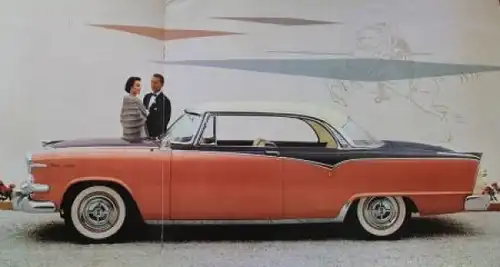 Dodge Lancer Modellprogramm 1955 Automobilprospekt (3422)