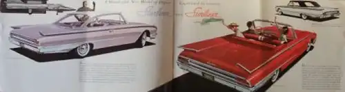 Ford Galaxie Fairlanes Modellprogramm 1960 Automobilprospekt (3425)