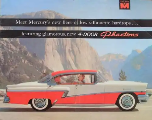 Ford Mercury 4-Door Phaeton Hardtop 1956 Automobilprospekt (3428)