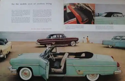 Lincoln Cosmopolitan Capri Modellprogramm 1954 Automobilprospekt (3429)