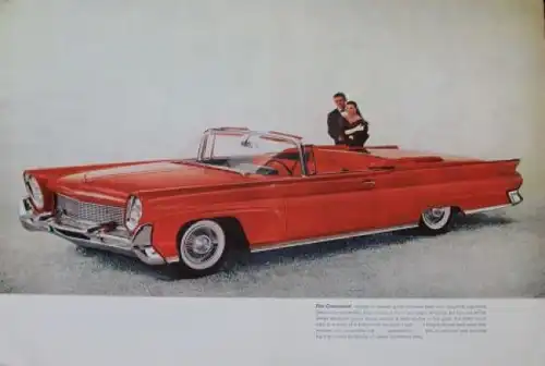 Lincoln Continental Mark III Modellprogramm 1958 "Classic elegance" Automobilprospekt (3432)