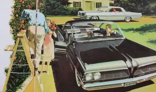 Pontiac Modellprogramm 1961 Automobilprospekt (3437)