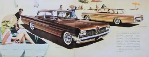 Pontiac Modellprogramm 1961 Automobilprospekt (3437)