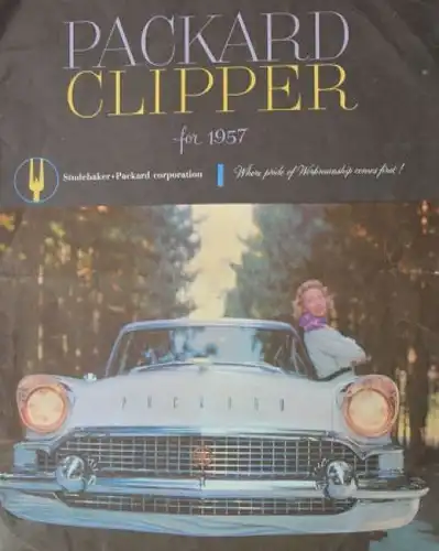 Packard Clipper Modellprogramm 1957 Automobilprospekt (3441)