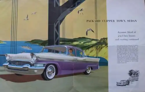 Packard Clipper Modellprogramm 1957 Automobilprospekt (3441)