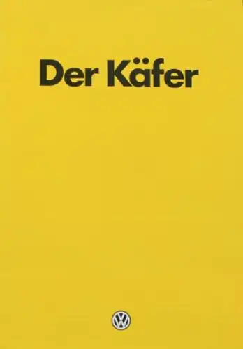 Volkswagen Käfer Modellprogramm 1981 Automobilprospekt (3442)